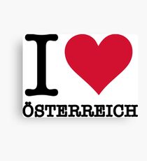 I love Austria Canvas Print