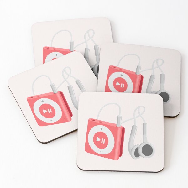 Item preview, Pink iPod Shuffle with Headphones designed and sold by farfromvenus.