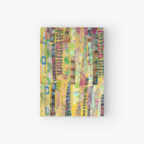 Item preview, Yellow stripes painted collage designed and sold by nighthawkstudio.