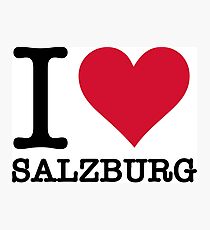 I Love Salzburg Photographic Print
