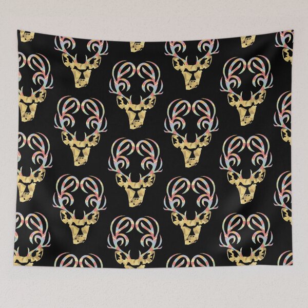 Item preview, Deer with Rainbow Pastel Antlers Pride Art designed and sold by twicetrader.