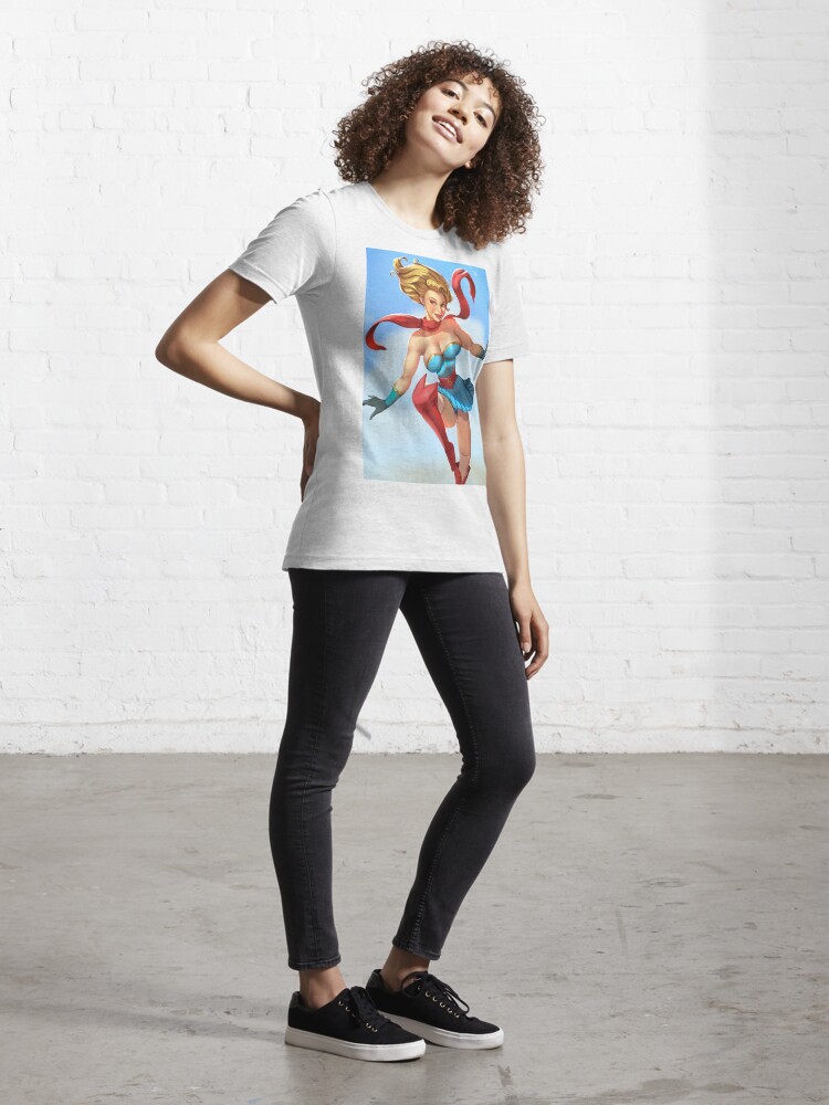 Super Girl Bombshell Essential T-Shirt for Sale by Didi Lune Studio