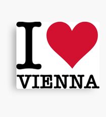 I Love Vienna Canvas Print