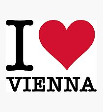 I Love Vienna Photographic Print