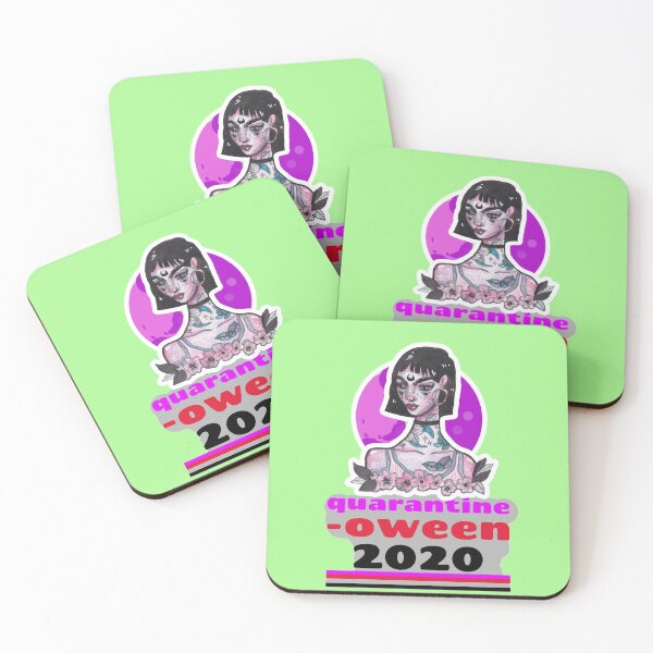 Item preview, Quarantine-Oween 2020 (Tatoo girl) designed and sold by HamiltonmagicTs.
