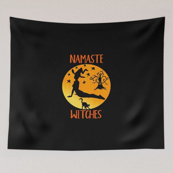 Item preview, Namaste Witches Funny Halloween designed and sold by DoreskyDavid.