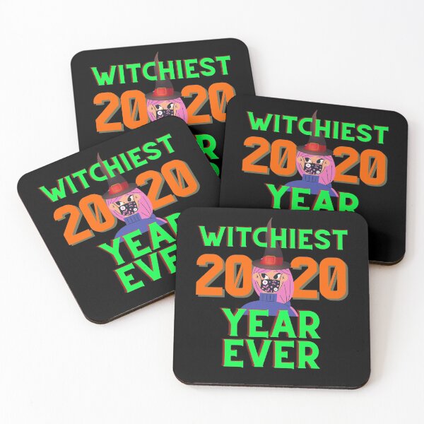 Item preview, Halloween Face Mask Funny Witch Meme: Witchiest Year Ever 2020 designed and sold by LevelUpMerch.