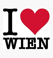 I Love Vienna Photographic Print
