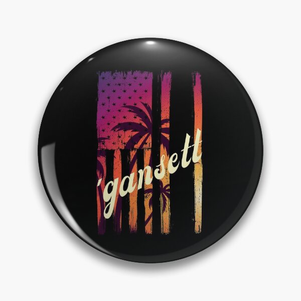 Item preview, Gansett Beer - Sunset Flag with Palm Trees designed and sold by Jennifer Church.