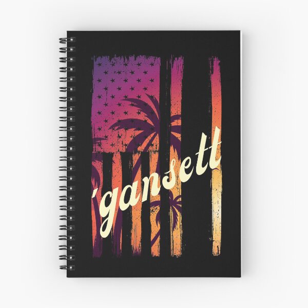 Item preview, Gansett Beer - Sunset Flag with Palm Trees designed and sold by Jennifer Church.