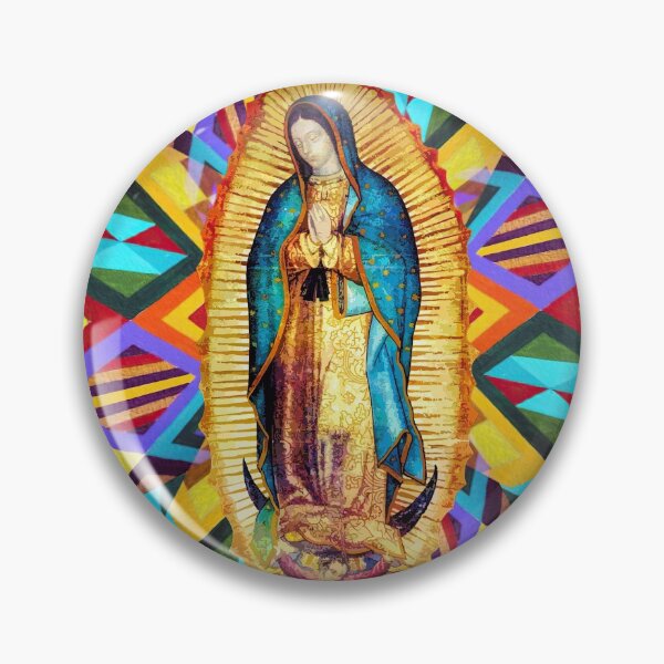 Item preview, Our Lady of Guadalupe Tilma Mexican Virgin Mary Saint Mexico Catholic colorful designed and sold by hispanicworld.
