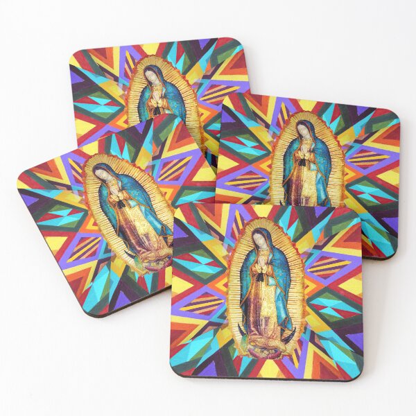 Item preview, Our Lady of Guadalupe Tilma Mexican Virgin Mary Saint Mexico Catholic colorful designed and sold by hispanicworld.