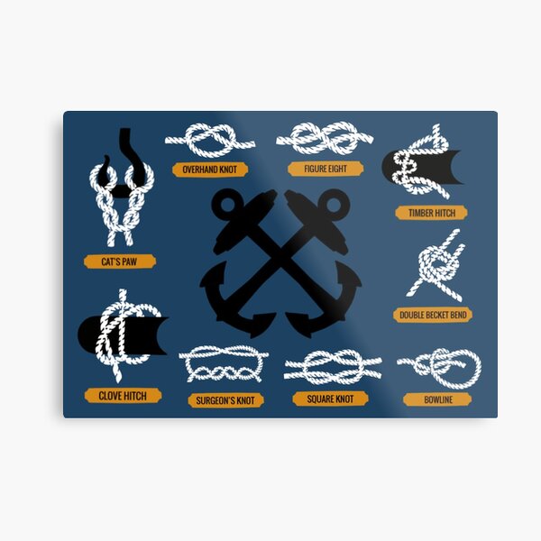 Knot Board Metal Print