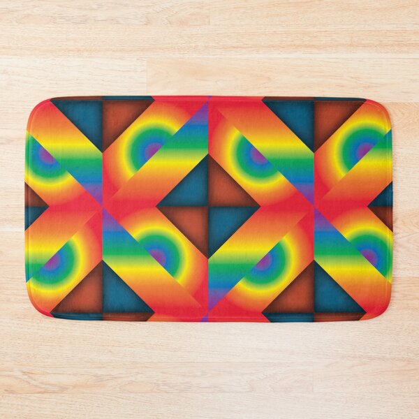 Item preview, Rainbow Bands Abstract Seamless Pattern designed and sold by Reconocer.