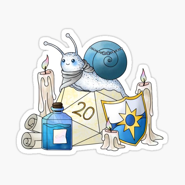 Item preview, DnD Snail Cleric designed and sold by eeriesketchbook.