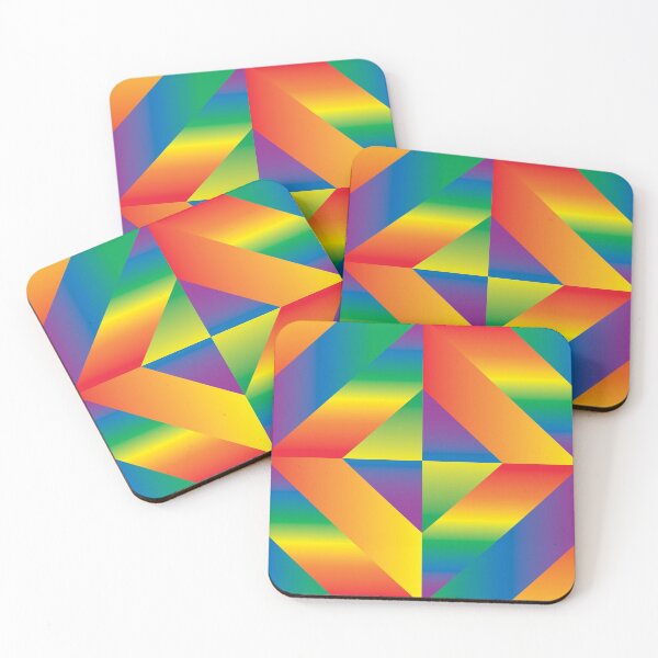 Item preview, Rainbow Diamonds and Bands Abstract Seamless Pattern designed and sold by Reconocer.