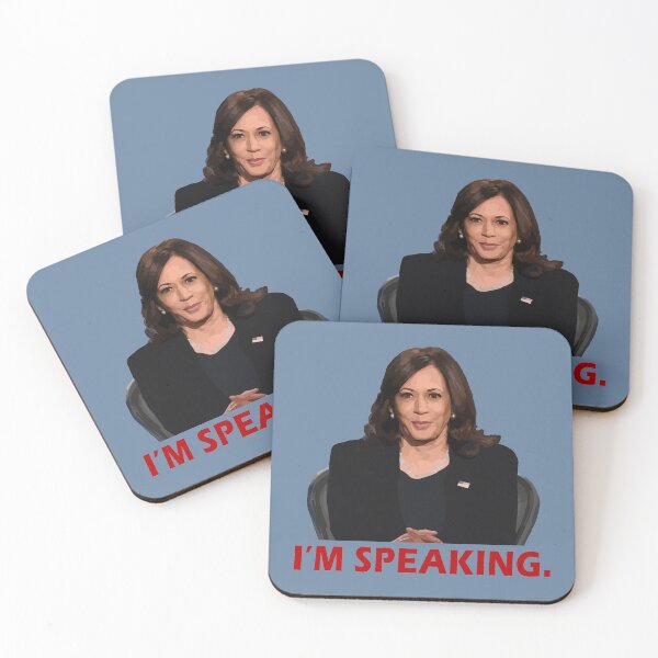 Item preview, Kamala Harris I'm Speaking VP Debate Quote designed and sold by magentasponge.