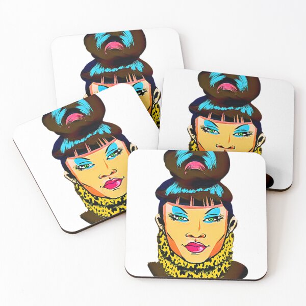 Item preview, Asian woman with bangs and hair bun designed and sold by HamiltonmagicTs.