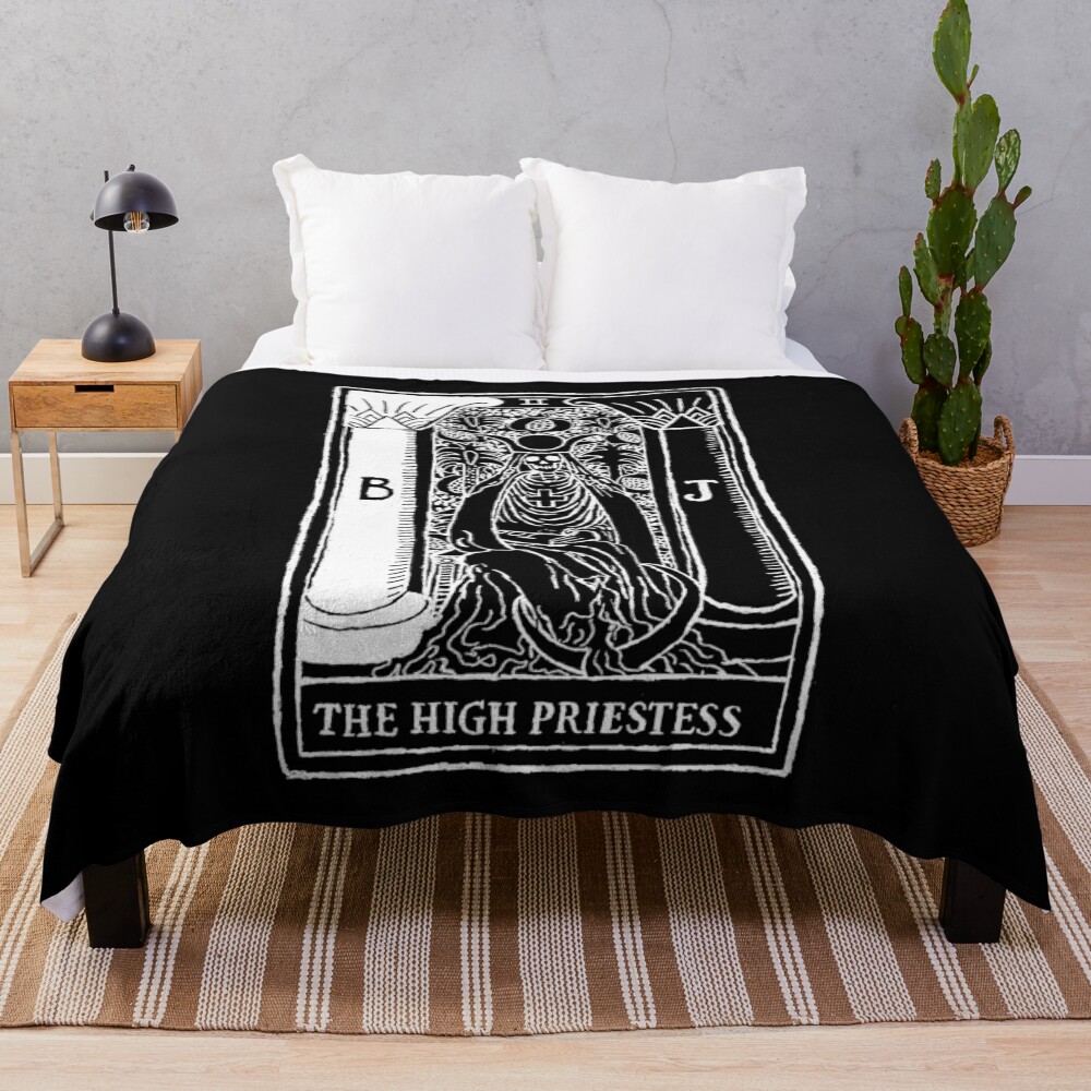 High Priestess Throw Blanket