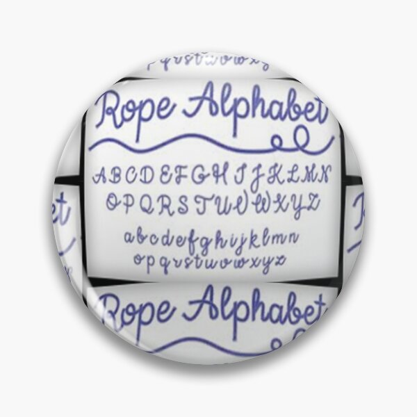 Item preview, Rope Alphabet designed and sold by MrNik.