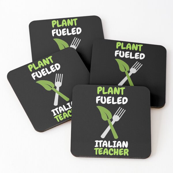Item preview, Plant fueled italian teacher designed and sold by SnowballStep.
