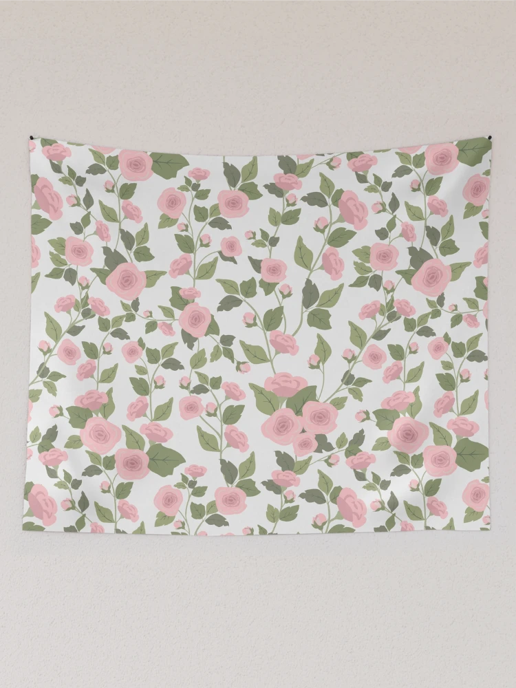 Thumbnail 2 of 3, Tapestry, Pink Rambling Roses designed and sold by junkydotcom.