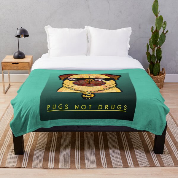 Item preview, Pugs, no drogas designed and sold by HamiltonmagicTs.