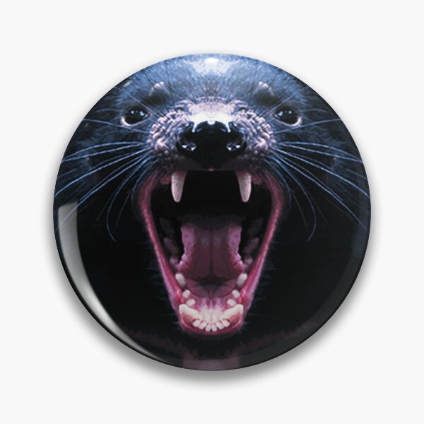 Item preview, Tasmanian Devil Australia Animal Snarling show Teeth Scary Face Fitting designed and sold by Dolphin Graphic.