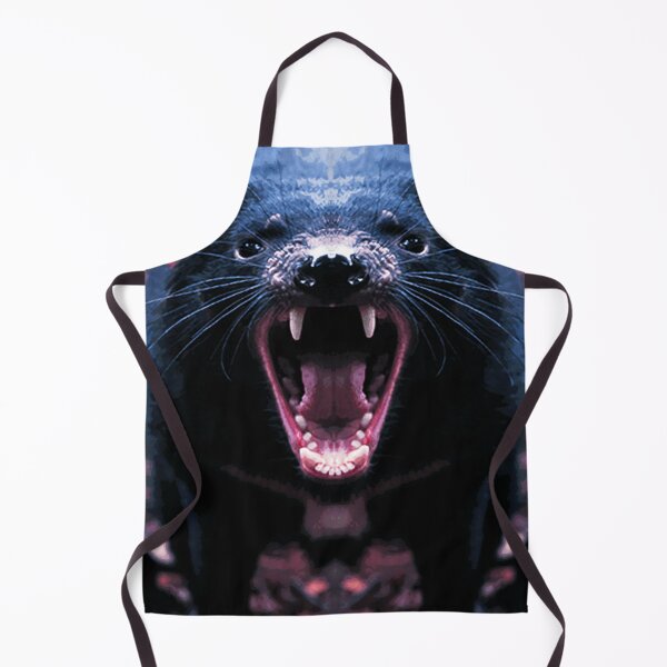 Item preview, Tasmanian Devil Australia Animal Snarling show Teeth Scary Face Fitting designed and sold by Dolphin Graphic.