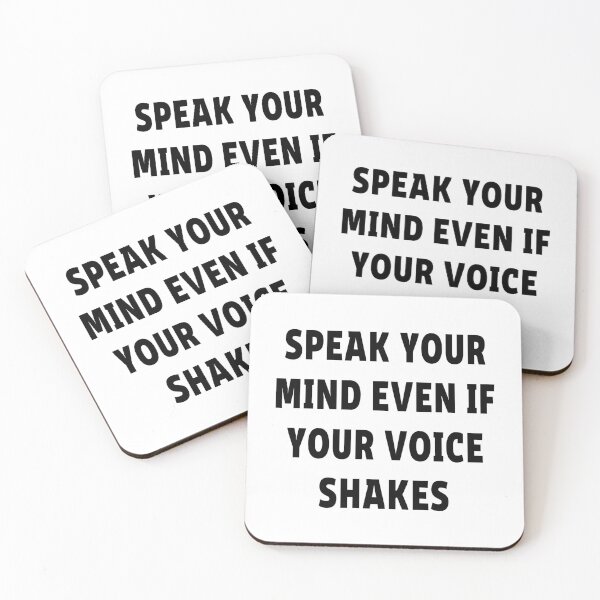Item preview, Speak your mind even if your voice shakes designed and sold by Apoorv Choudhary.