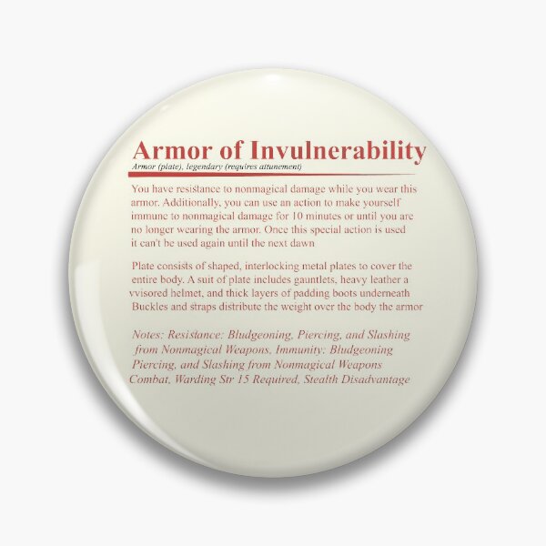 Item preview, Armor of Invulnerability designed and sold by jomuxc.