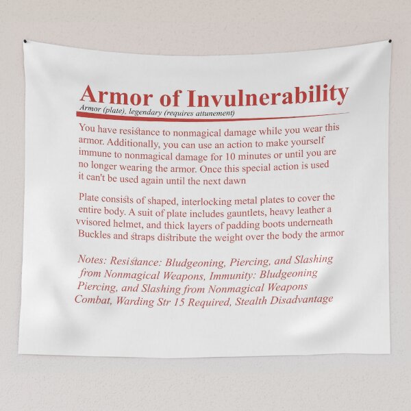 Item preview, Armor of Invulnerability designed and sold by jomuxc.