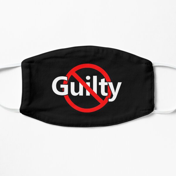 No Guilt - Innocent - Not Guilty Flat Mask
