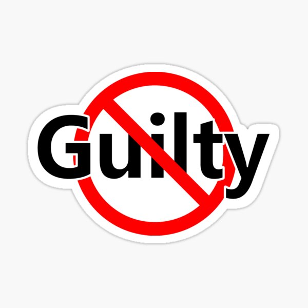 Item preview, No Guilt - Innocent -  Not Guilty designed and sold by notstuff.