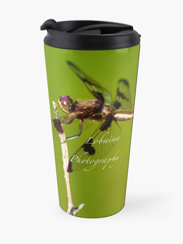 Alternate view of Dragonfly of the enchanted forest by Yannis Lobaina Travel Mug