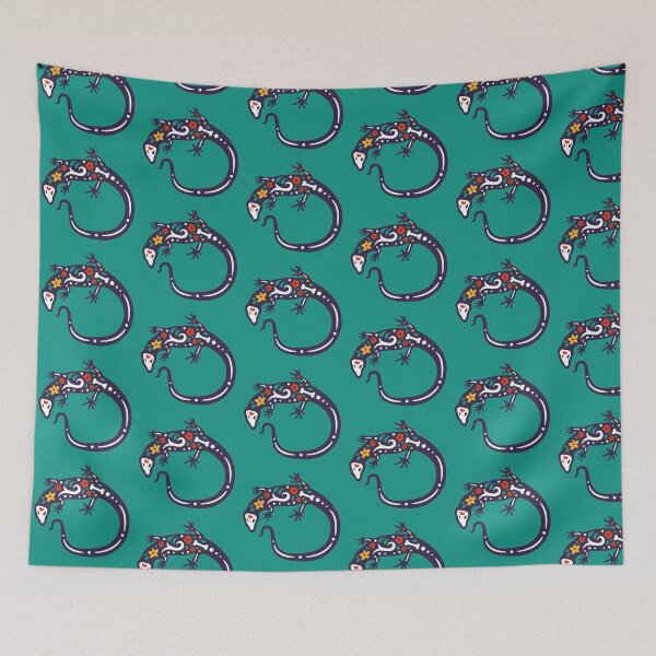 Item preview, Colorful Day of the Dead Lizard | Dia de los Muertos Lagarto designed and sold by SLAG-Creative.