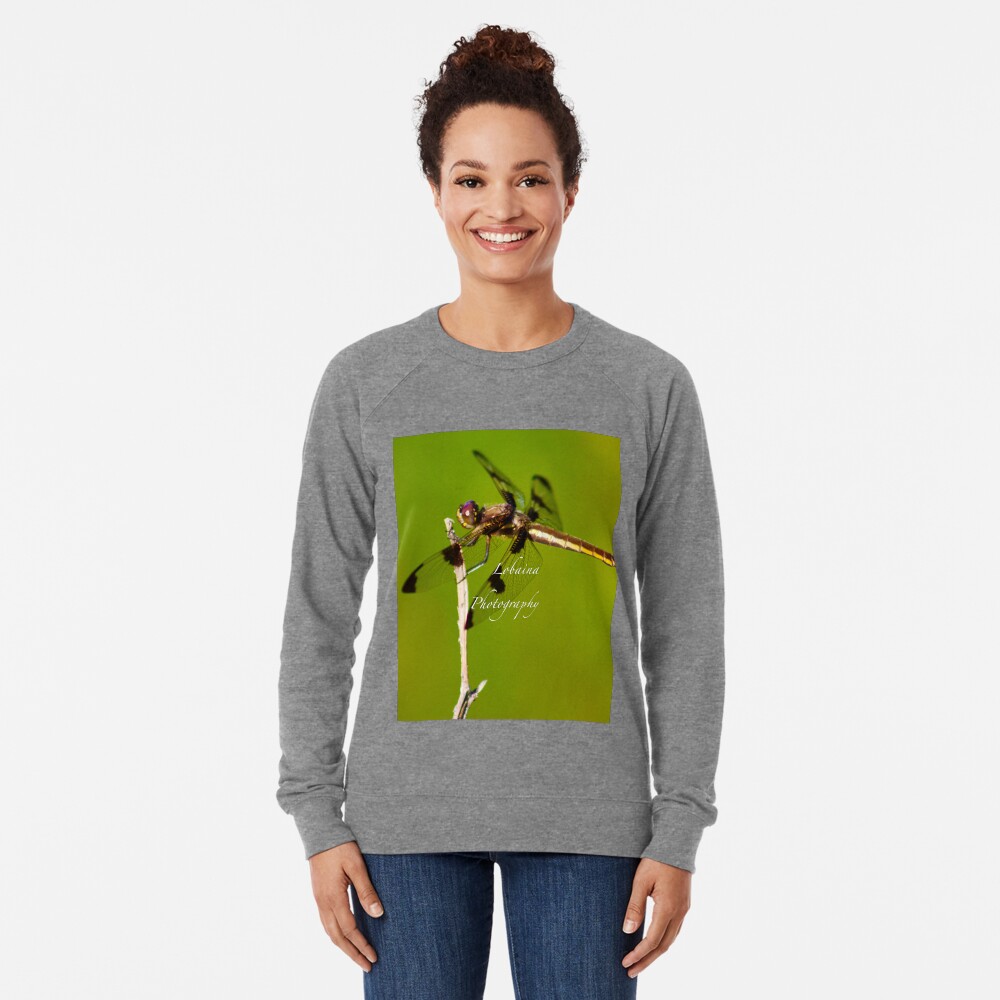 Dragonfly of the enchanted forest by Yannis Lobaina Lightweight Sweatshirt