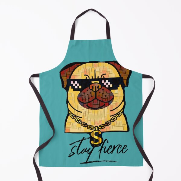 Item preview, Stay Fierce (Pug dog with glasses) designed and sold by HamiltonmagicTs.