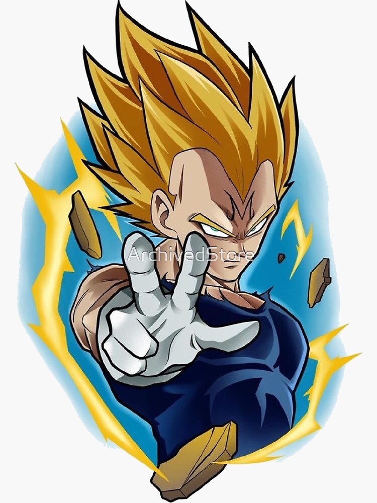 "Majin Vegeta" Sticker by ArchivedStore | Redbubble