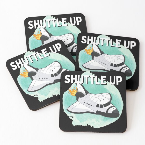 Item preview, Shuttle Up Fun Rocket Astronaut Universe Satellite designed and sold by Two Left Hands Design.