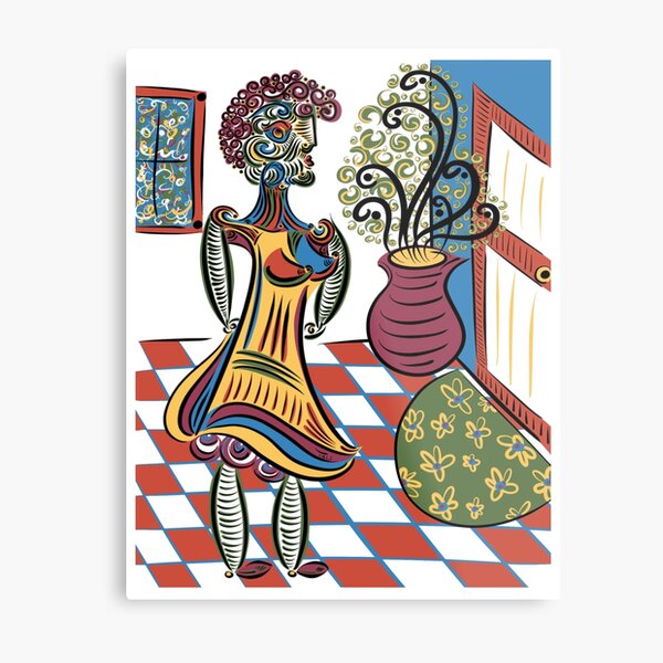 Waiting Around to Die Metal Print