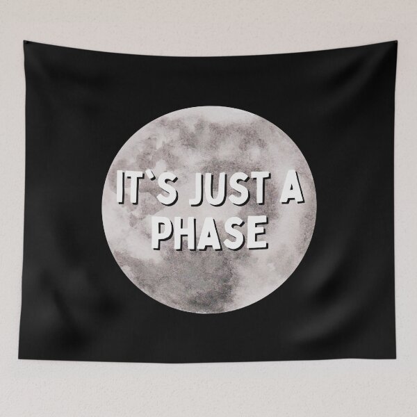 Item preview, It's Just A Phase Moon Planet Galaxy Sky Star designed and sold by Two Left Hands Design.