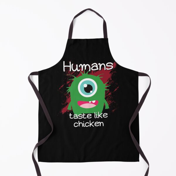 Artikelvorschau, Humans taste like chicken Alien lustig Astronomie entworfen und verkauft von Two Left Hands Design.