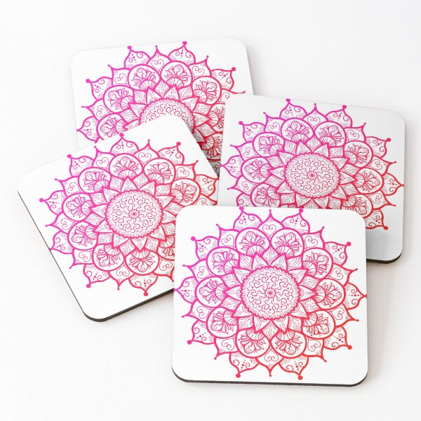 Item preview, Red Colorful Gradient Yoga Mandala - Feminine Mandala designed and sold by looklock.