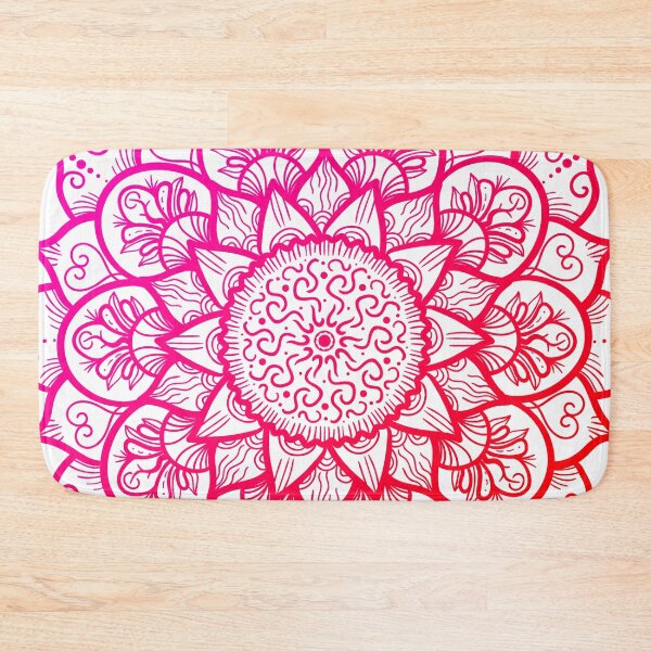 Item preview, Red Colorful Gradient Yoga Mandala - Feminine Mandala designed and sold by looklock.