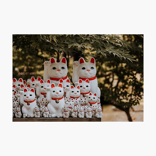 Good Luck Cats at Gotokuji Temple, Tokyo Photographic Print