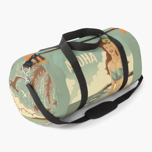 Item preview, Retro Duffel Bag Hawaii Aloha Vintage Style designed and sold by kenadams403.