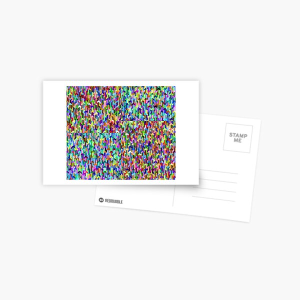 Visual Psychedelic Art, Easy Optical ILLusion Tessellation Postcard