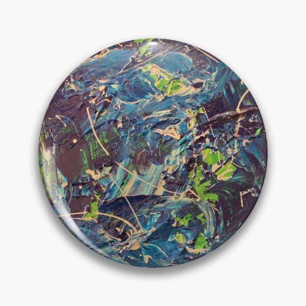 Item preview, Colourful Abstract Blue Green Painting designed and sold by Bingo Muchacho.