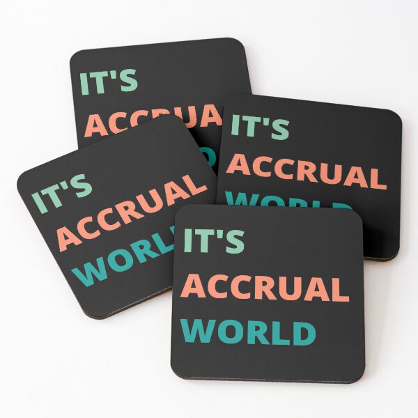 Item preview, It's Accrual World | Gift Ideas for Accountants and Finance Lovers designed and sold by Rohit Mane.